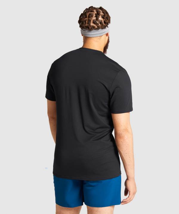 Panske Tricka Gymshark Arrival Čierne | ZR6492157